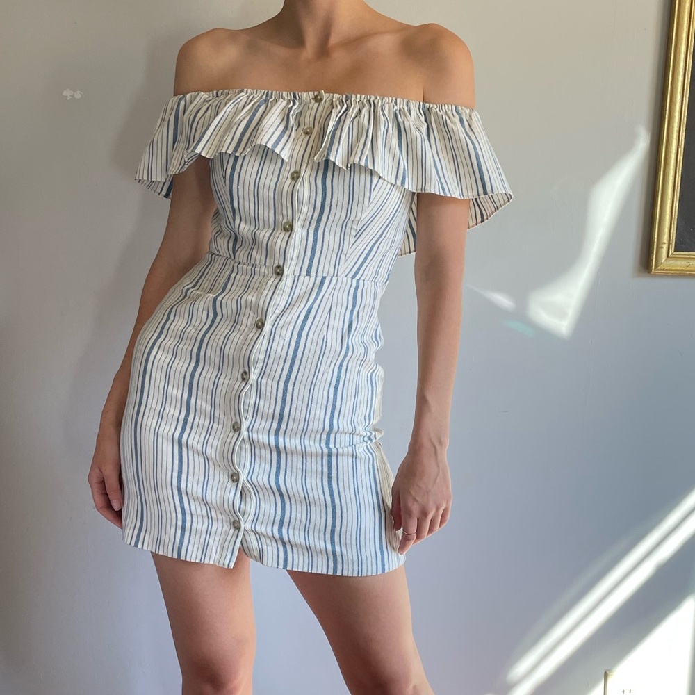 WAYF off the shoulder sundress XS
